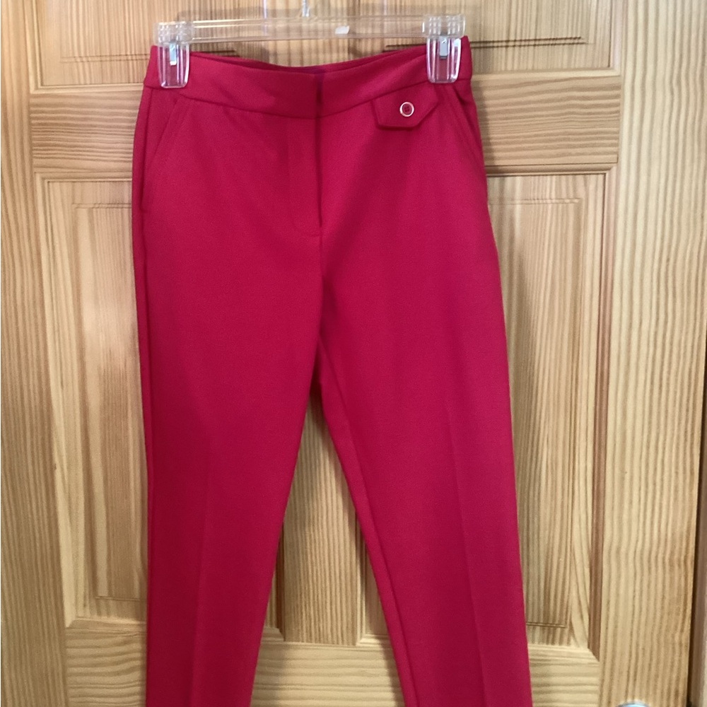 Elegant Red Women's Pants